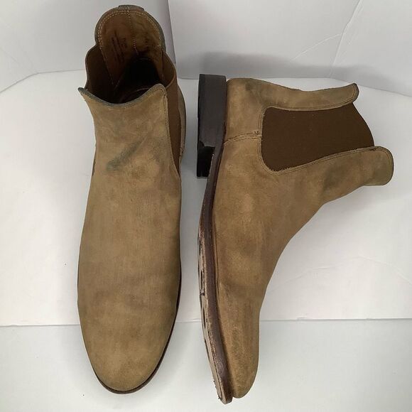 Thursday Cavalier Brown Suede Slip On Men’s Chelsea Boots Sz 12 Southwestern main image 4